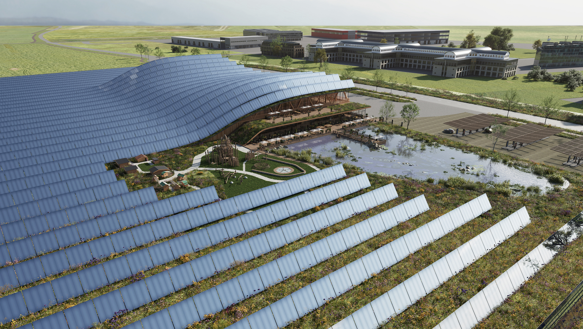 Energiewende in Hallbergmoos: Der naturfreundliche Photovoltaik-Park soll Besuchern, Anwohner und Natur gleichermaßen Mehrwerte bieten.